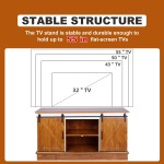 Sliding Barn Door TV Stand for TVs up to 55" Flat Screen Living Room Storage Entertainment Center and Media Console TV Cabinet
