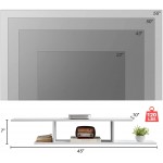 Soohow Floating TV Stand Wall Mounted Entertainment Center TV Shelf Modern Media Console TV Storage Shelf for Living Room Bedroom