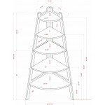 5-Tier Ladder Shelf Cherry by ANH Pham