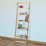 Five Tier Ladder Style Wooden Storage Shelf Institu Ladder Shelf Decorative Ladder Decorative Shelves