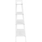 Ladder Bookcase 4 Tiers Metal White HilariousM Ladder Shelf Decorative Ladder Decorative Shelves
