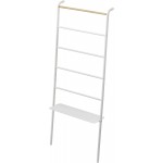 YAMAZAKI home Tower Leaning Ladder With Shelf White